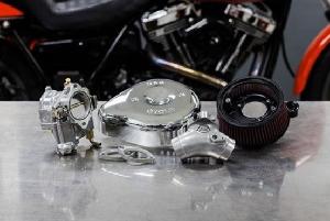 SUPER G CARBURETOR AND STEALTH AIR CLEANER KIT, WITH CHROME TEARDROP FOR 1999-2005 BIG TWINS