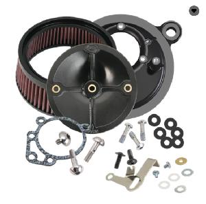 STEALTH AIR CLEANER KIT WITHOUT COVER FOR 1999-2006 HD® BIG TWINS WITH S&S® SUPER E/G CARBURETOR OR S&S® 52MM THROTTLE BODY