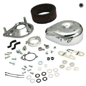S&S® TEARDROP AIR CLEANER KIT FOR 1991-'06 HD® CARBURETED XL SPORTSTER® MODELS - CHROME