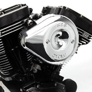 STEALTH AIR CLEANER KIT WITH CHROME TEARDROP COVER FOR 2008-2017 HD® TOURING MODELS AND 2016-2017 SOFTAIL®MODELS