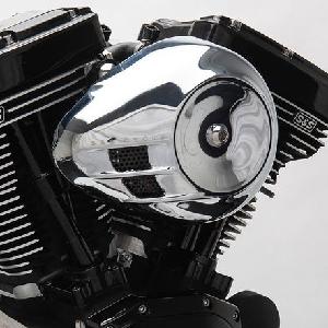 STEALTH AIR CLEANER KIT WITH CHROME AIRSTREAM COVER FOR 2008-2017 HD® TOURING MODELS AND 2016-2017 SOFTAIL®MODELS