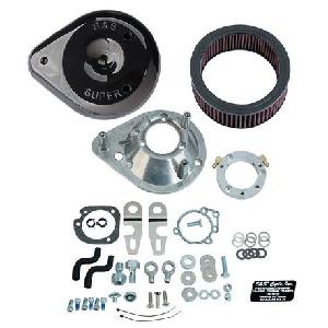 S&S® TEARDROP AIR CLEANER KIT FOR 2007-UP HD® XL SPORTSTER® MODELS WITH STOCK EFI - GLOSS BLACK