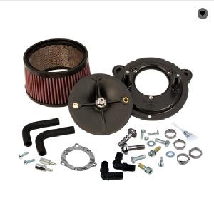 STEALTH AIR CLEANER KIT WITHOUT COVER FOR 2008-2016 HD® TOURING MODELS, 2009-2016 TRI-GLIDE, AND 2011-2017 SOFTAIL® CVO WITH S&S® 70MM THROTTLE HOG
