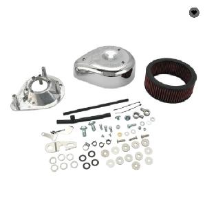 S&S® TEARDROP AIR CLEANER KIT FOR S&S® SUPER E & G CARBURETORS FOR 2004-'16 HD® SPORTSTER® MODELS.
