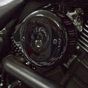 STEALTH AIR CLEANER KIT WITH GLOSS BLACK MINI TEARDROP COVER FOR 2014-UP HD® STREET® XG500 AND XG750 MODELS