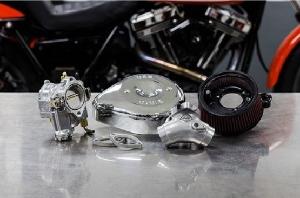 SUPER G CARBURETOR AND STEALTH AIR CLEANER KIT, WITH CHROME TEARDROP FOR 2006 BIG TWINS