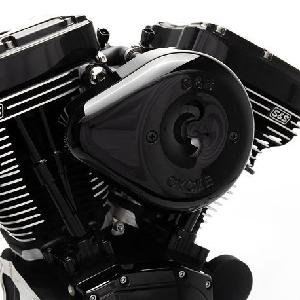 STEALTH AIR CLEANER KIT WITH BLACK TEARDROP COVER FOR 2007-UP HD® XL SPORTSTER® MODELS WITH STOCK EFI