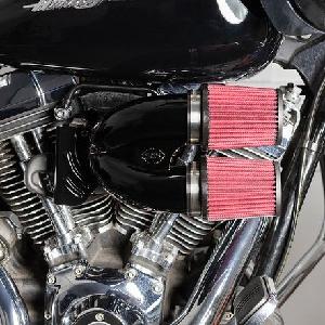 TUNED INDUCTION KIT IN GLOSS BLACK FOR 2008-'16 HD® TOURING MODELS AND 2016-2017 SOFTAIL® MODELS