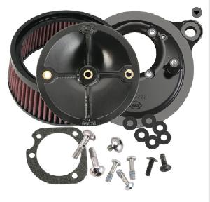 S&S® STEALTH AIR CLEANER KIT WITHOUT COVER FOR 2003-'17 HD® MODELS, USING THE S&S® 66MM THROTTLE HOG