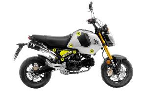 LEOVINCE LV-10 EXHAUST FOR HONDA GROM 2022-UP - HIGH MOUNT CARBON FIBER