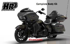 ROAD GLIDE LIMITED 2014-UP COMPLETE BODY KIT GOLD / BLACK GEOMETRIC SHAPE FADE
