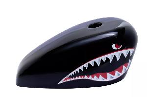 CUSTOM SHARK MOUTH GAS TANK COVER | HANDMADE FIBERGLASS TANK PROTECTOR FOR SPORTSTER