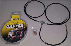 BLACK FINISH 3 BRAKE LINE KIT +6 FOR YAMAHA 00-08 VSTAR CLASSIC/ SILVERADO (IN STOCK)