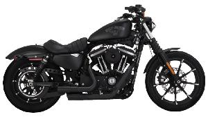 MINI GRENADES EXHAUST SYSTEM - MATTE BLACK FOR SPORTSTER 04-13