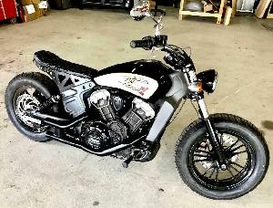 2015-2023 INDIAN SCOUT TRACKER CAFE FENDER ELIMINATOR KIT BLACK SEAT