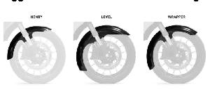 TIRE HUGGER FRONT FENDERS FOR HARLEY-DAVIDSON WITH 16