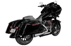 2-INTO-1 ASSAULT EXHAUST SYSTEM - FULL STAINLESS - STRAIGHT FOR TOURING MODELS 2017-UP