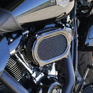 STAGE 2 OVAL UPGRADE AIR FILTER FOR M8 MODELS 17-2023 - BLACK