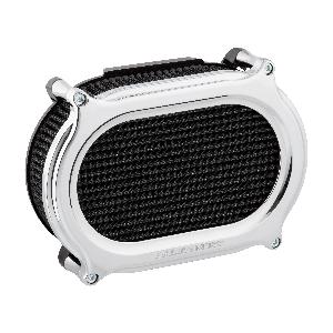 STAGE 2 OVAL UPGRADE AIR FILTER FOR M8 MODELS 17-2023 - CHROME