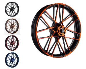 BLAZER 21 INCH COLOR FRONT WHEELS FOR HARLEY TOURINGS (HUB INCLUDED)