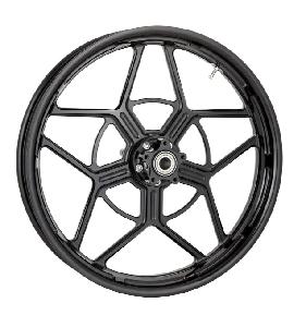 SPEED 5 FORGED WHEEL WITH HUB - BLACK