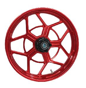 SPEED 5 FORGED WHEEL WITH HUB - RED