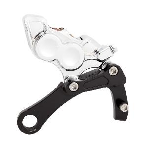 REAR 6-PISTON DIFFERENTIAL BORE BRAKE CALIPERS - CHROME