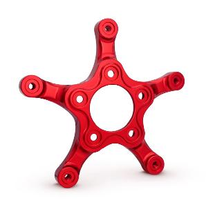 '24 FLT SPIDER BRAKE ROTOR ADAPTER FOR NESS WHEELS - RED