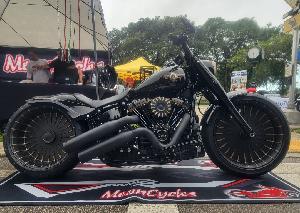 2 IN 2 EXHAUST FOR M8 FAT BOY / BREAKOUT (BLACK OR STAINLESS)
