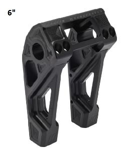 FASTBACK RISERS FOR SOFTAIL 18-UP - BLACK