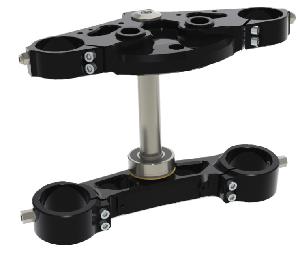 X-23 7 DEGREE TRIPLE TREE FOR FLHXSE / FLTRSE W/ 62mm INVERTED FORKS