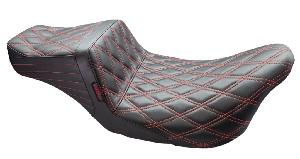 TAILWHIP SEAT - DOUBLE DIAMOND W/ THREAD - BLACK - FL '08-'24