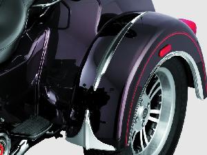 KURYAKYN TOP FENDER ACCENT FOR TRIKES 09-UP CHROME (PAIR)