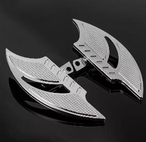 SHARK DRIVER FLOORBOARDS FOR HOBDA FURY - CHROME (PAIR)
