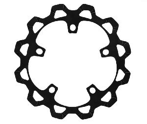 FRONT BRAKE ROTOR FOR 24+ TOURING MODELS ((BLACK, GOLD OR MACHINE))