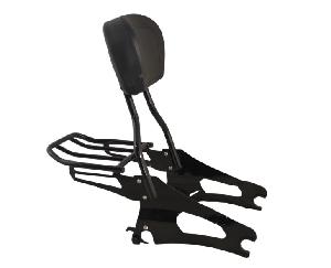 SHORT QUICK RELEASE BACKREST WITH LUGGAGE RACK FOR INDIAN
