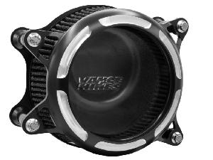 VO2 INSIGHT AIR INTAKE KIT FOR 2023.5+ TOURING & 2025+ SOFTAIL MODELS (BLACK CONTRAST CUT)