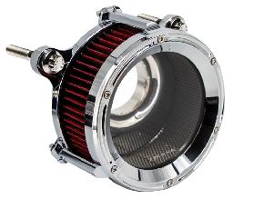 ASSAULT CHARGE HIGH-FLOW AIR CLEANER KIT FOR 2023.5+ TOURING & 2025+ SOFTAIL MODELS (CHROME) 