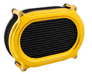 STAGE 2 OVAL AIR CLEANER KIT FOR 2024+ TOURING & 2025+ SOFTAIL MODELS - GOLD