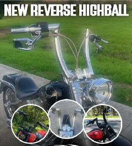 2” THICK REVERSE HIGHBALL BARS FOR 2025+ SOFTAIL MODELS