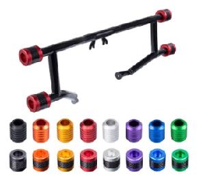 PROTEK FRONT PERFORMANCE HIGH WAY PEG TWO STEP CRASH BAR FOR HARLEY TOURING