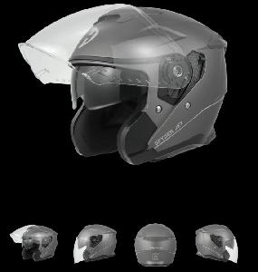 D.O.T. & ECE DAYTONA SPYDER JET- GUN METAL GREY DULL METALLIC