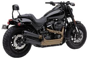BLACK EL DIABLO MUFFLERS FOR FAT BOB / STREET BOB M8