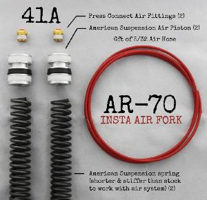 AR-­70/41A Fork Tube Air Ride Kit for 1984-2017 Softails and 2013 down Harley Davidson Flh / Baggers SKU: AR-70/41PCF