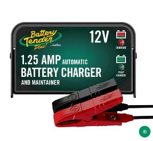 BATTERY TENDER PLUS 1.25 AMP 12V BATTERY CHARGER AND MAINTAINER