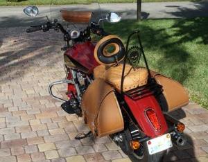 SCOUT SLIM SIDE CLASSIC SISSY BAR (NOT FOR BOBBER/ROGUE)