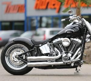 SHORTY REAR FENDER WITH LIGHTS FOR 07-17 FAT BOY / 12-17 SLIM