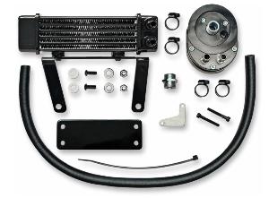 LOW MOUNT 6 RAW HORIZONTAL OIL COOLER FOR 00-17 FXS / FXST / FLS / FLST