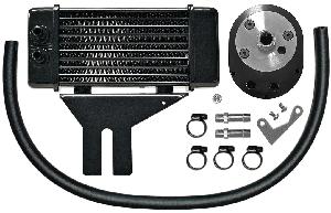 LOW MOUNT 10 RAW HORIZONTAL OIL COOLER FOR DYNA 1991-2016