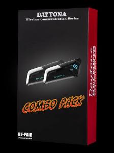 DAYTONA HELMETS MOTORCYCLE BLUETOOTH HEADSET - MOTORCYCLE COMMUNICATION SYSTEM FOR ALL TYPES OF HELMETS - PAIR